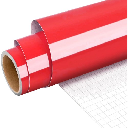 6ft red permanent - red, vinyl
