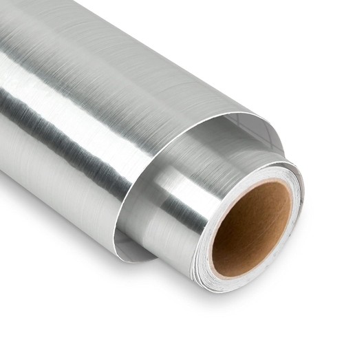 Brushed silver permanent vinyl - silver,