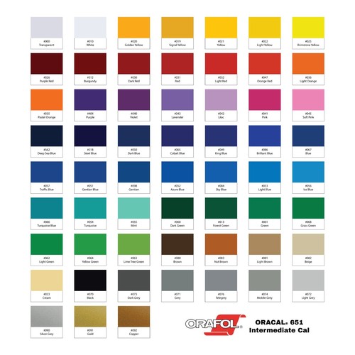 Oracal 651 610mm 1m - -610mm, vinyl