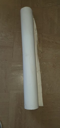 Large roll white vinyl - roll, of
